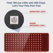 Red Infrared Light Therapy Wrap for Horses back – Size: M